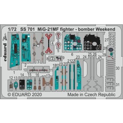 Eduard MiG-21MF fighter-bomber Weekend for Eduard MiG-21MF fighter-bomber Weekend for