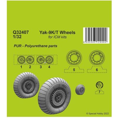 CMK Yak-9T Wheels CMK Yak-9T Wheels