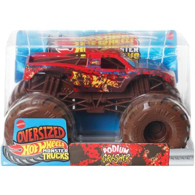 Hot Wheels Monster Trucks Oversized PODIUM CRASHER Vehicle Hot Wheels Monster Trucks Oversized PODIUM CRASHER Vehicle