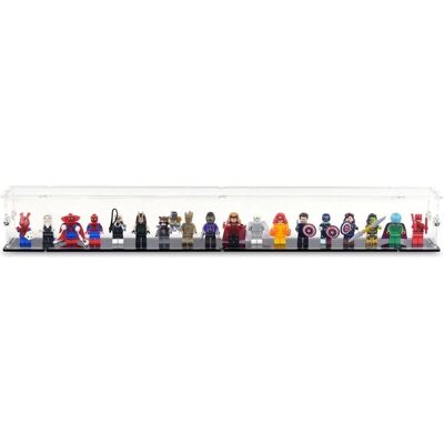 iDisplayit Acryl-Display für 18 LEGO-Minifiguren (mit schwarzem Boden und Noppen) iDisplayit Acryl-Display für 18 LEGO-Minifiguren (mit schwarzem Boden und Noppen)