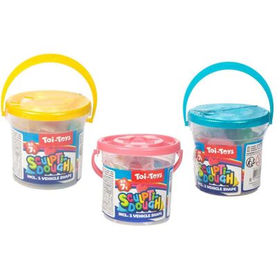 Toi-Toys Sculptidough-Ton-Set mit Form im Eimer, 7-tlg. Toi-Toys Sculptidough-Ton-Set mit Form im Eimer, 7-tlg.