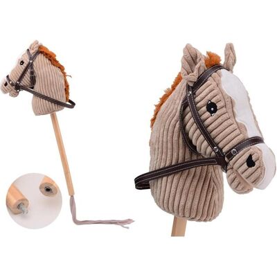 Johntoy Steckenpferd mit Sound und kurzem Stock 80cm braun Johntoy Steckenpferd mit Sound und kurzem Stock 80cm braun