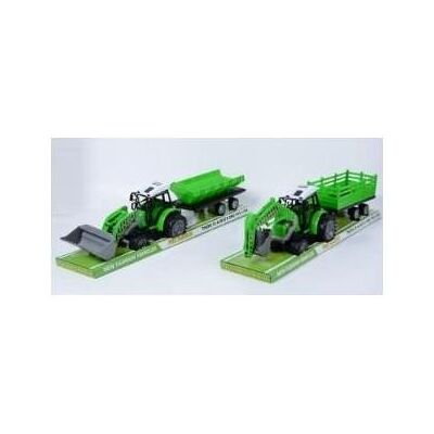 Block Traktor mit Anhänger Block Traktor mit Anhänger