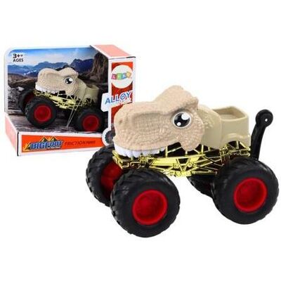 Lean Toys Dino-Roadster mit grossen Gummirädern, beige Lean Toys Dino-Roadster mit grossen Gummirädern, beige