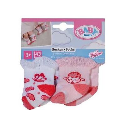 Zapf Creation BABY born Socken Lamm 2x, 2sort. 43cm Zapf Creation BABY born Socken Lamm 2x, 2sort. 43cm