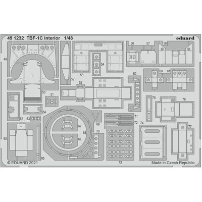 Eduard TBF-1C interior, for ACADEMY Eduard TBF-1C interior, for ACADEMY