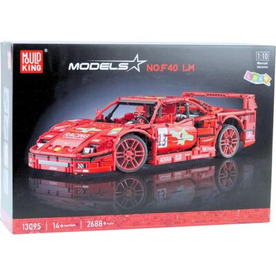 Lean Toys Lean Construction Blocks Sports Car Racing Rot 1:10 2688 El. Lean Toys Lean Construction Blocks Sports Car Racing Rot 1:10 2688 El.