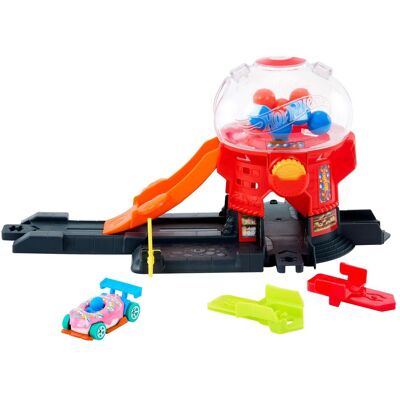 Mattel Hot Wheels City Kaugummiladen Spielset mit Auto Mattel Hot Wheels City Kaugummiladen Spielset mit Auto