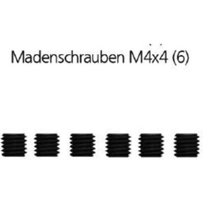 DF-Models Madenschrauben M4x4 (6) B,T DF DF-Models Madenschrauben M4x4 (6) B,T DF
