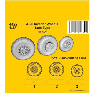 CMK A-26 Invader Wheels Late Type / for ICM kit CMK A-26 Invader Wheels Late Type / for ICM kit