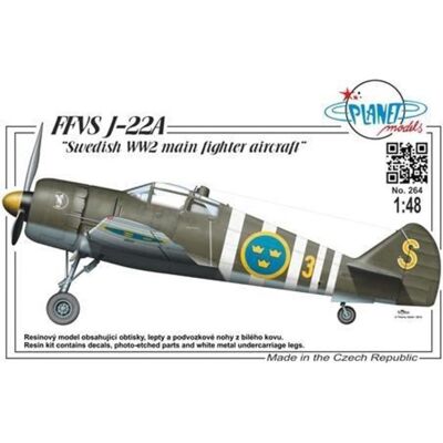 Planet Models FFVS J-22A Swedish WW2 main fighter airc Planet Models FFVS J-22A Swedish WW2 main fighter airc