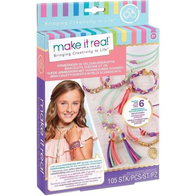 Make it Real Armbänder in Velourlederoptik Make it Real Armbänder in Velourlederoptik