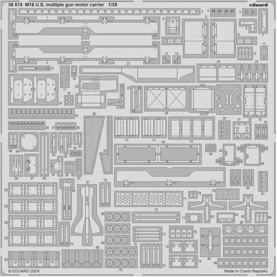 Eduard M16 U.S. multiple gun motor carrier 1/35 TAMIYA Eduard M16 U.S. multiple gun motor carrier 1/35 TAMIYA