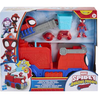 Spiderman HAS SPD SAF playset Rescuewebs firetruck Spiderman HAS SPD SAF playset Rescuewebs firetruck