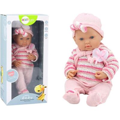 No Name Baby in einem rosa gestreiften Pullover No Name Baby in einem rosa gestreiften Pullover