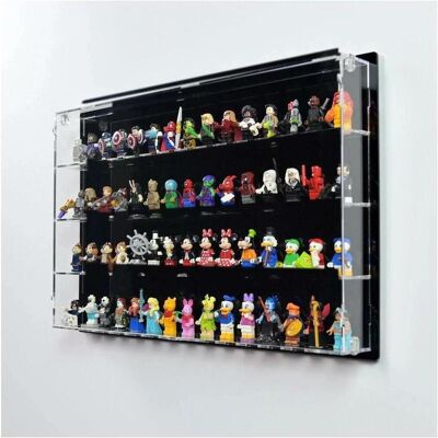 iDisplayit Acryl-Wand-Display für 60 LEGO-Minifiguren (Mit schwarzem Hintergrund) iDisplayit Acryl-Wand-Display für 60 LEGO-Minifiguren (Mit schwarzem Hintergrund)