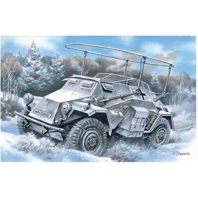 ICM Sd.Kfz.261 Funkfahrzeug - Militärmodell 1:72 ICM Sd.Kfz.261 Funkfahrzeug - Militärmodell 1:72