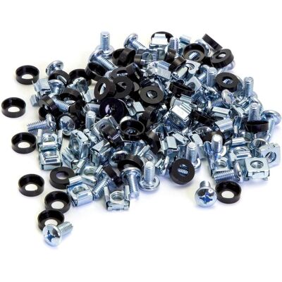 OEM of Silver M6 Cage Nuts Screws 19" M6-C50S OEM of Silver M6 Cage Nuts Screws 19" M6-C50S
