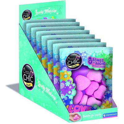 Clementoni, Badezusatz, Crazy Chic - Bath Bombs 1 (Expo 8pcs) (Badekugeln) Clementoni, Badezusatz, Crazy Chic - Bath Bombs 1 (Expo 8pcs) (Badekugeln)