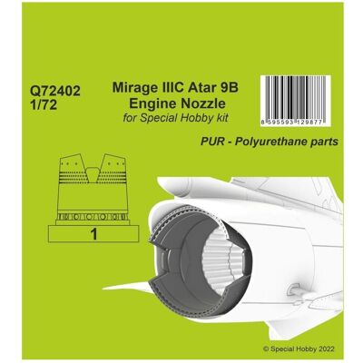 CMK Mirage IIIC Atar 9B Engine Nozzle for Special Hobby kit CMK Mirage IIIC Atar 9B Engine Nozzle for Special Hobby kit