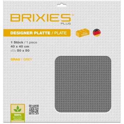 Brixies Bauplatte 50x50 Basic grau Brixies Bauplatte 50x50 Basic grau