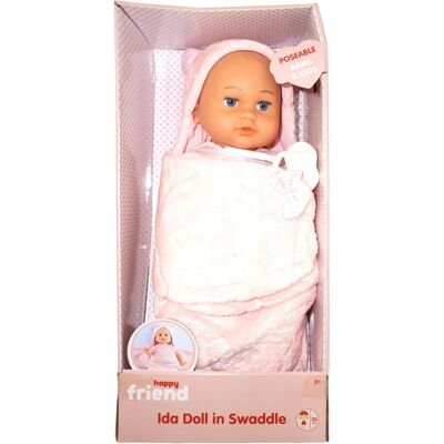 happytoys Happy Friend - Ida Doll 35cm in Swaddle (504238) happytoys Happy Friend - Ida Doll 35cm in Swaddle (504238)