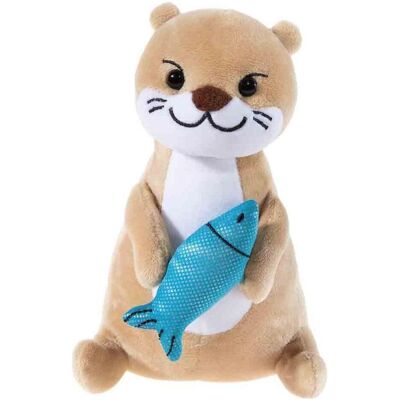 Heunec WannabeE Otter mit Fisch, Kuscheltier, Plüschtier, Stofftier, 20 cm, 760868 (20 cm) Heunec WannabeE Otter mit Fisch, Kuscheltier, Plüschtier, Stofftier, 20 cm, 760868 (20 cm)
