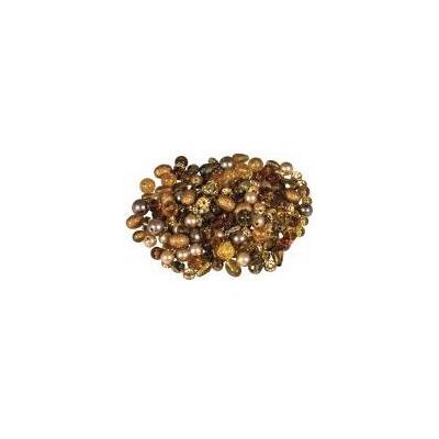 Rayher Glasperlenmix mit Effektperlen, goldgelb, 100 g Rayher Glasperlenmix mit Effektperlen, goldgelb, 100 g
