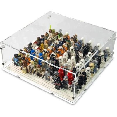 iDisplayit Acryl-Display für LEGO Minifguren für eine 32x32 Platte (Mit weissem Boden) iDisplayit Acryl-Display für LEGO Minifguren für eine 32x32 Platte (Mit weissem Boden)