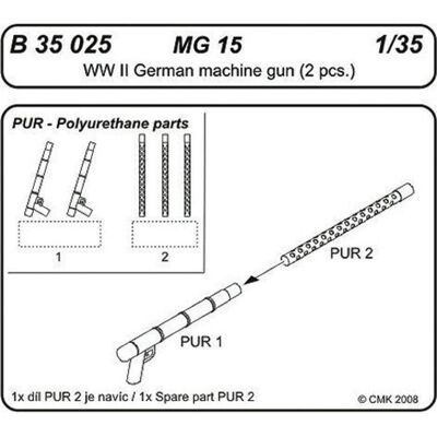 CMK MG 15 German Machine Gun CMK MG 15 German Machine Gun