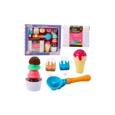 Lean Toys, Kaufladen Zubehör, Süssigkeiten-Set Eiscreme für Kinder Eiscreme-Löffelbox 14-teilig. Lean Toys, Kaufladen Zubehör, Süssigkeiten-Set Eiscreme für Kinder Eiscreme-Löffelbox 14-teilig.
