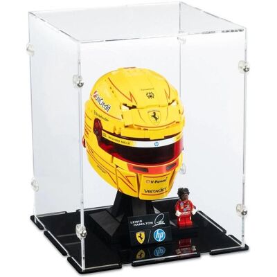 iDisplayit Acryl-Display für LEGO 43022 Scuderia Ferrari HP Lewis Hamilton Helm (Mit schwarzem Boden) iDisplayit Acryl-Display für LEGO 43022 Scuderia Ferrari HP Lewis Hamilton Helm (Mit schwarzem Boden)