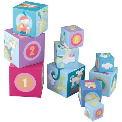 Sevi Lernstapelblöcke - 10 Teile 15x10x15cm - Spielzeug Sevi Lernstapelblöcke - 10 Teile 15x10x15cm - Spielzeug