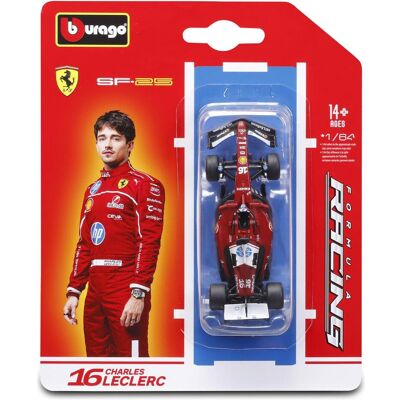 Bburago Ferrari F1 SF-25 1/64 Leclerc 2025 Bburago Ferrari F1 SF-25 1/64 Leclerc 2025