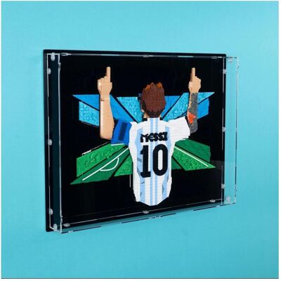 iDisplayit Acryl-Wand-Display für LEGO 43018 Lionel Messi – Torjubel (Mit schwarzem Hintergrund) iDisplayit Acryl-Wand-Display für LEGO 43018 Lionel Messi – Torjubel (Mit schwarzem Hintergrund)