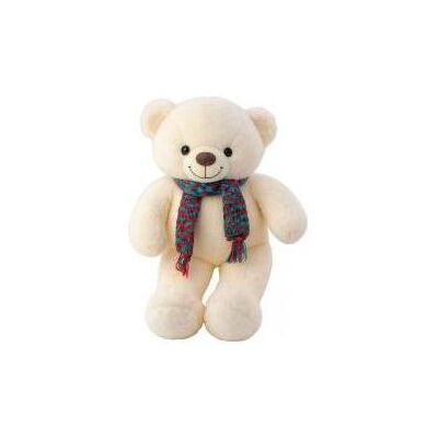 Lean Toys Lean Plüsch Maskottchen Knuddeliger Teddybär Buntes Wolltuch Weiss 55Cm (55 cm) Lean Toys Lean Plüsch Maskottchen Knuddeliger Teddybär Buntes Wolltuch Weiss 55Cm (55 cm)