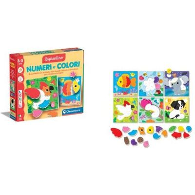 Clementoni Sapientino Logic Colori-Flashcards, illustrierte Karten mit Zahlen und Tieren, geformte (Italienisch, 4 - 6 Jahre) Clementoni Sapientino Logic Colori-Flashcards, illustrierte Karten mit Zahlen und Tieren, geformte (Italienisch, 4 - 6 Jahre)