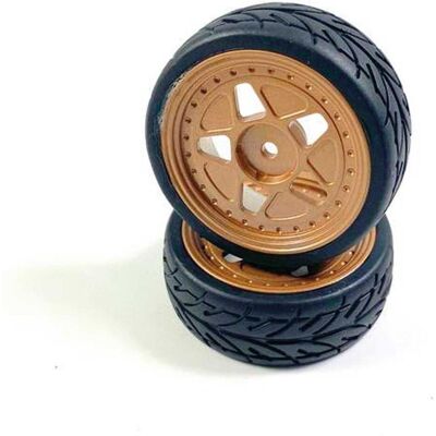 Absima aluminum wheel set - copper-coloured (2) option Absima aluminum wheel set - copper-coloured (2) option