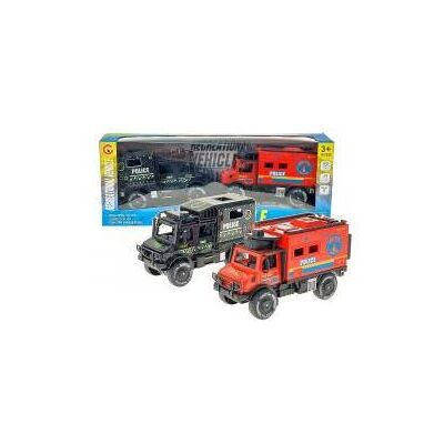 Adar Polizeiwagen und Feuerwehrwagen, Transport 2 Stück Adar Polizeiwagen und Feuerwehrwagen, Transport 2 Stück