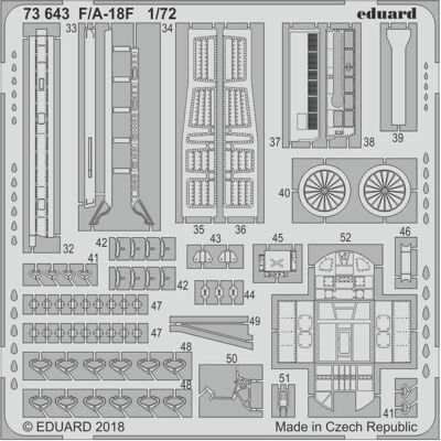 Eduard McDonnell-Douglas F/A-18F - Maßstab 1:72 Modellflugzeug Eduard McDonnell-Douglas F/A-18F - Maßstab 1:72 Modellflugzeug