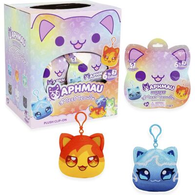 Aphmau Catface Plush Clip-On (Elemental) (5.08 cm) Aphmau Catface Plush Clip-On (Elemental) (5.08 cm)