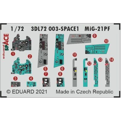 Eduard MiG-21PF SPACE 1/72 for Eduard MiG-21PF SPACE 1/72 for