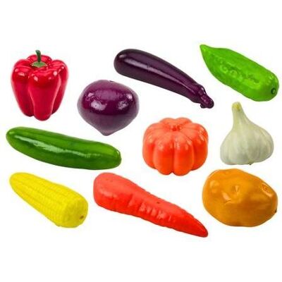 Lean Toys, Kaufladen Zubehör, Set weiches Gemüse 24-tlg Lean Toys, Kaufladen Zubehör, Set weiches Gemüse 24-tlg