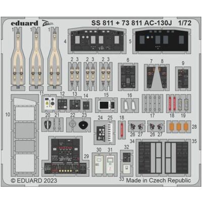 Eduard AC-130J interior 1/72 ZVEZDA Eduard AC-130J interior 1/72 ZVEZDA