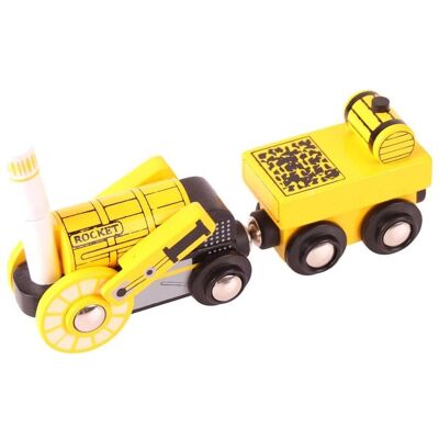 Bigjigs Rail Raketenmotor - Heritage Replik, Kompatibel, Ab 3 Jahren Bigjigs Rail Raketenmotor - Heritage Replik, Kompatibel, Ab 3 Jahren