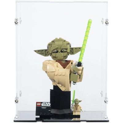 iDisplayit Acryl-Display für LEGO 75438 Star Wars - Yoda Büste (Mit schwarzem Boden) iDisplayit Acryl-Display für LEGO 75438 Star Wars - Yoda Büste (Mit schwarzem Boden)