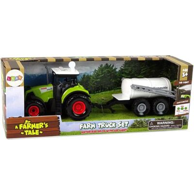 Lean Toys Traktor Anhänger Farmwagen Landmaschinenspielzeug Landmaschinen Spiel, Grösse:UNIVERSAL Lean Toys Traktor Anhänger Farmwagen Landmaschinenspielzeug Landmaschinen Spiel, Grösse:UNIVERSAL