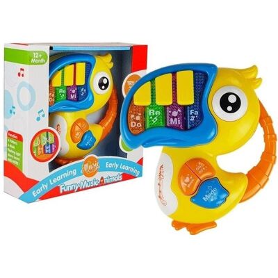 Lean Toys Do Re Mi Papageienklavier, gelb Lean Toys Do Re Mi Papageienklavier, gelb