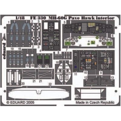 Eduard MH-60G Pave Hawk interior Eduard MH-60G Pave Hawk interior