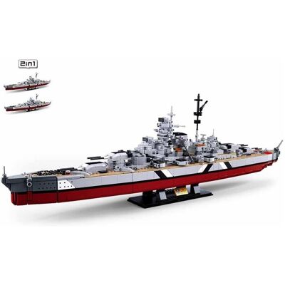 Sluban Bismarck Schlachtschiff 2-in-1 Modellbausteine Sluban Bismarck Schlachtschiff 2-in-1 Modellbausteine